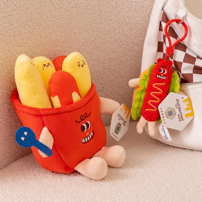 Plush Fast Food & Bread Stuffed Toy