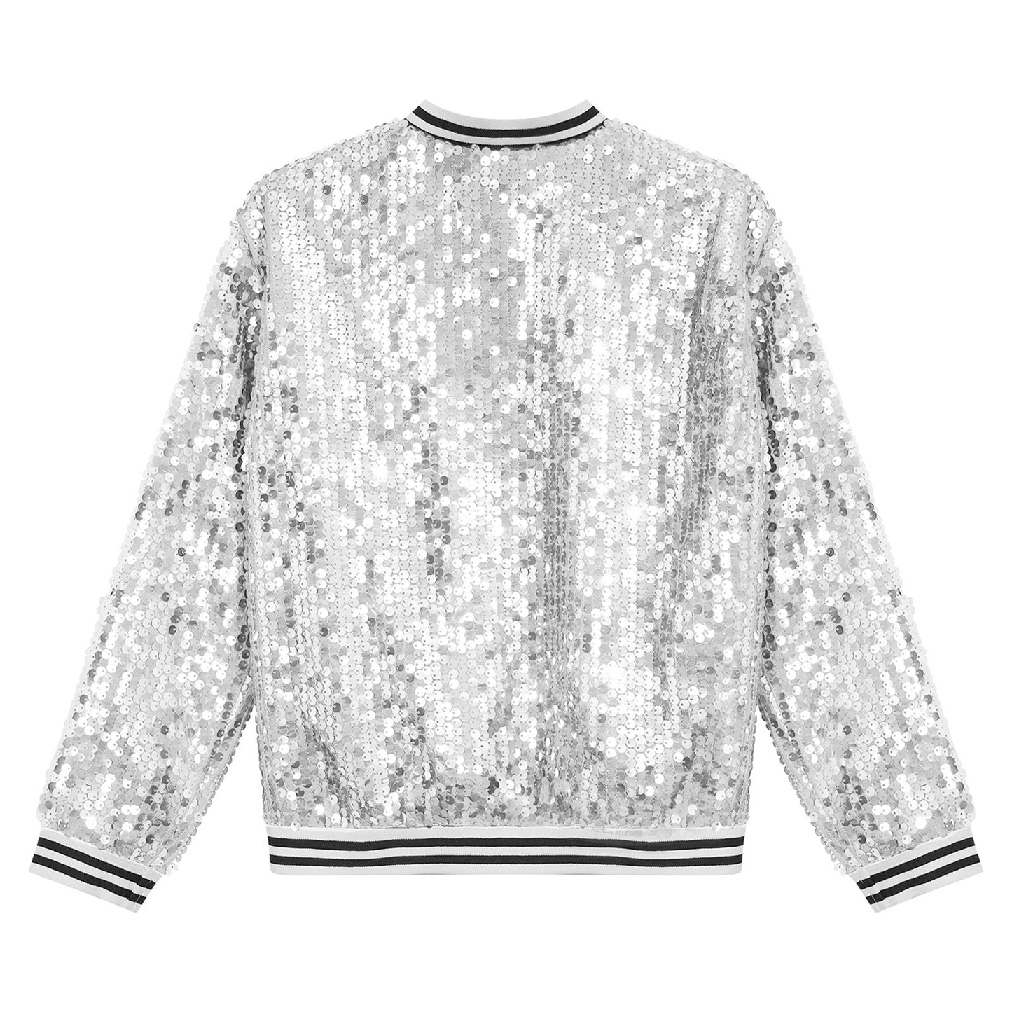 Girls Sequin Baseball Jacket (Age 6-14YRS)