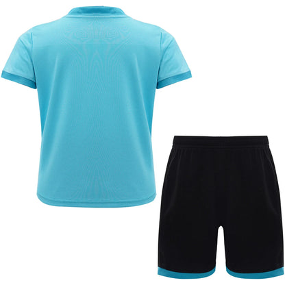 Boys Training Sports T-Shirt & Shorts Set (Age 3-16YRS)