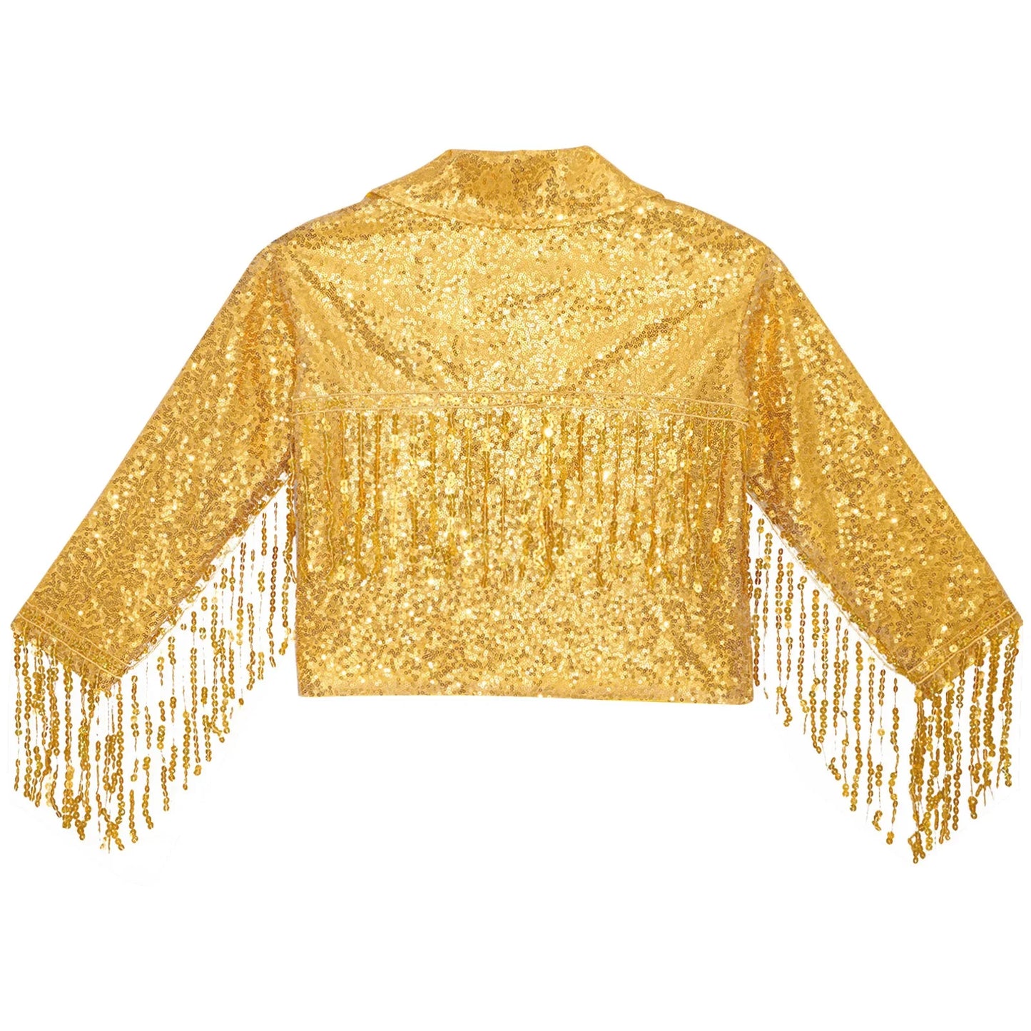 Girls Sparkly Sequin Tassel Jacket (Age 6-14YRS)