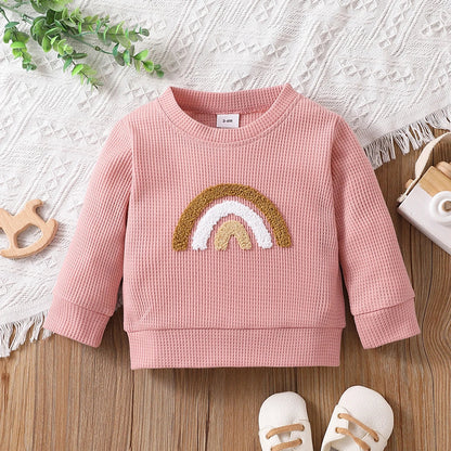 Baby Boys/Girls Rainbow Long-sleeve Pullover Sweatshirt (Age 3M-3YRS)