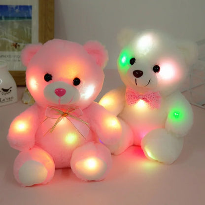 Plush Luminous Light Up LED Teddy Bear Stuffed Toy 22cm