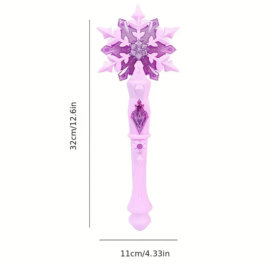 Princess Snowflake Glowing Magic Wand Toy