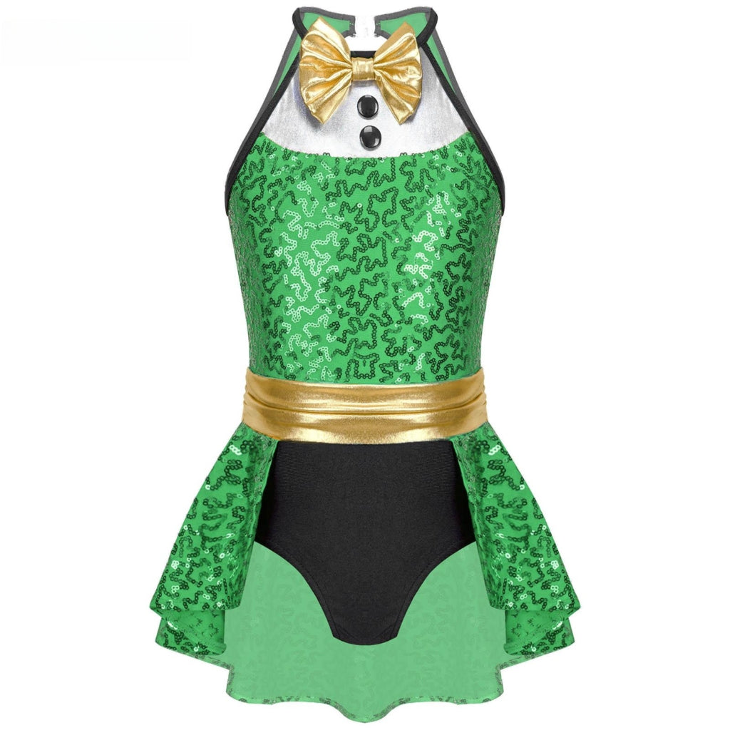 Girls Ringmaster Sequin Romper Halloween (8-18 YRS)