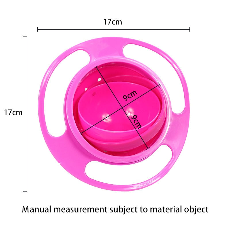 Baby Non Spill 360 Rotating Feeding Bowl