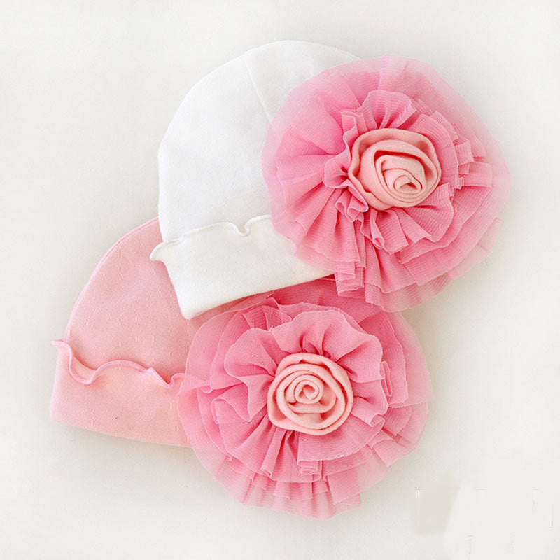 Baby Girls Floral Hat (Age Newborn-12M)