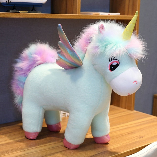 Large Unicorn Plush Toy 30cm - 80cm Blue