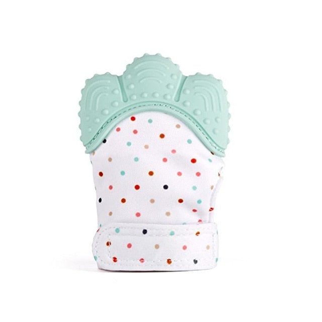 Baby Silicone Teething Glove Mint Green