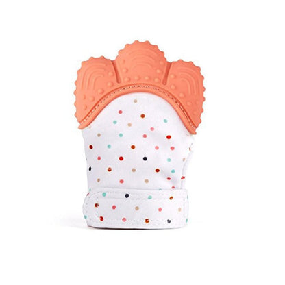 Baby Silicone Teething Glove Orange