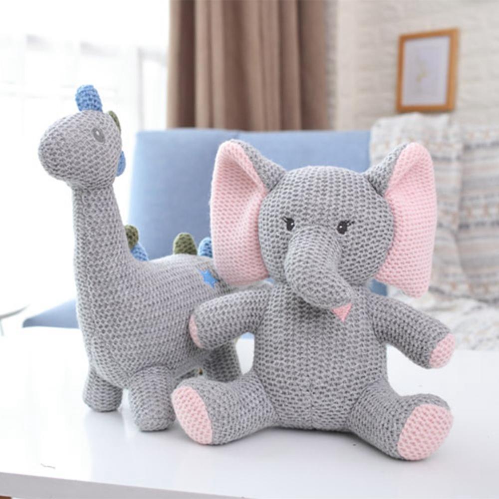 Baby Knitted Stuffed Animal Teddy Bear - 23cm