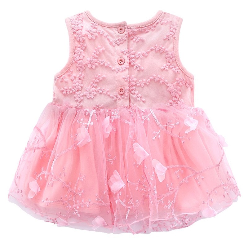 Baby Girls Embroidered Dress & Headband (Age 3M - 12M)