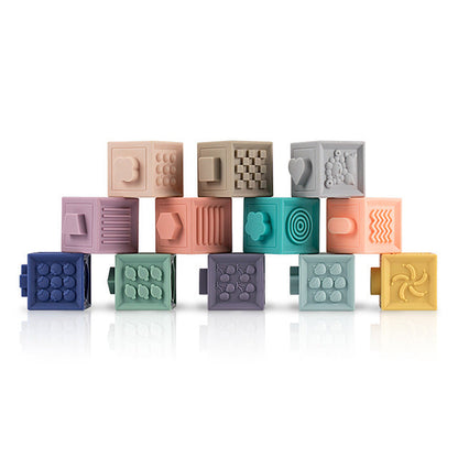 Baby 3D Building Teething Blocks - 12 Pack