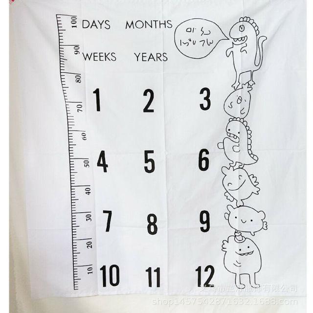 Baby Milestone Growth Photography Blanket G