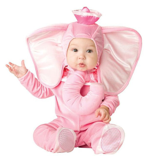 Baby Elephant Animal Costume (Age 9M-24M) Pink