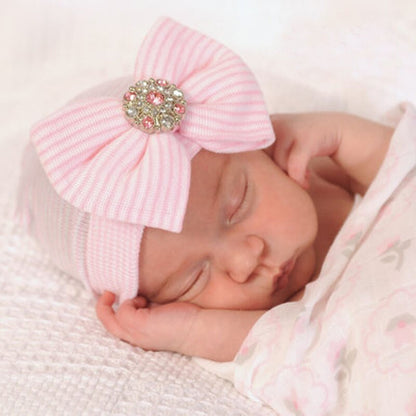 Baby Girls Turban Rhinestone Hat