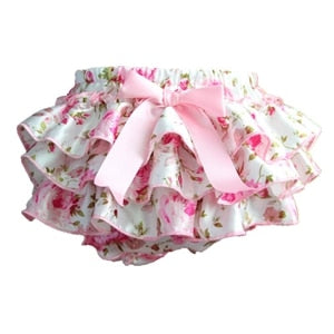 Baby Girls Ruffle Bloomers (Age 3m-24m) Pink