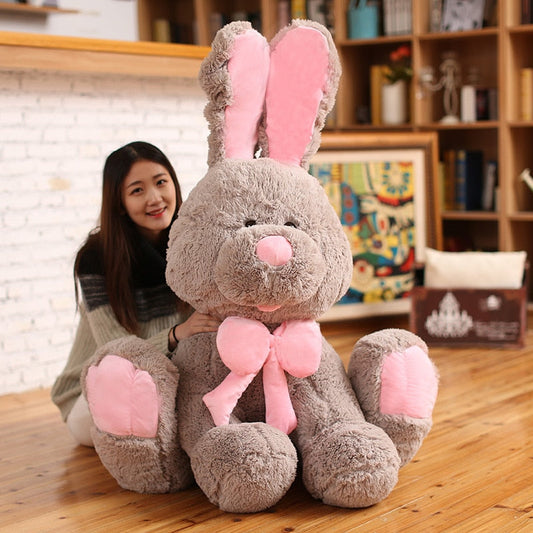 Large Plush Rabbit Stuffed Toy - 70cm Grey 70cm