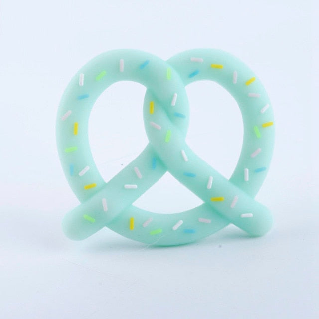 Baby Teething Silicone Teether BFA FREE Mint Bread Stick