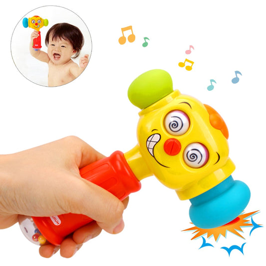 Funny Baby Hammer Rattle Music Lights Toy