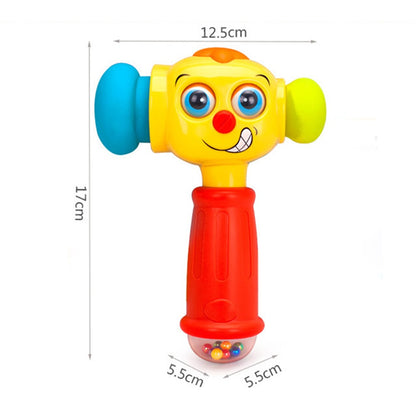 Funny Baby Hammer Rattle Music Lights Toy