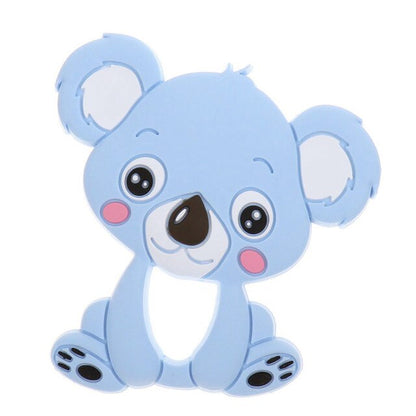 Baby Food Grade Silicone Animal Teething Toy Koala - Pastel Blue