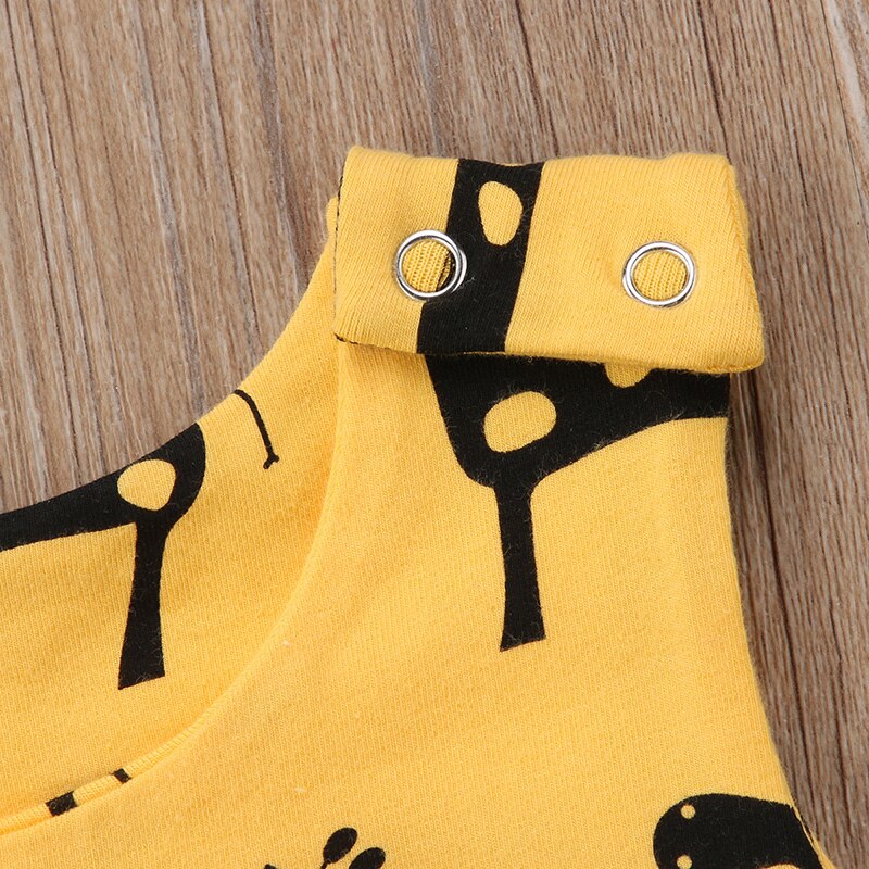 Baby Yellow Giraffe Jumpsuit (Age 3m-18m)