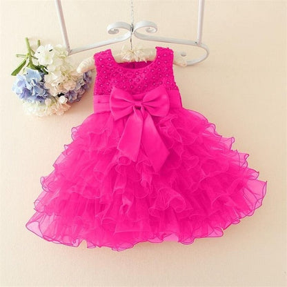 Baby Girls Purple Ruffle Tulle Cake Dress (Age 3m-24m)