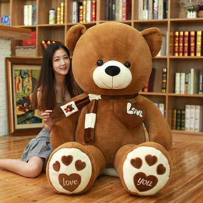 Large Plush “Love You” Teddy Bear Gift 60cm - 100cm Brown