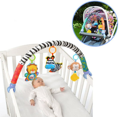 Baby Arch Cot Stroller Rattle Toy Multi B