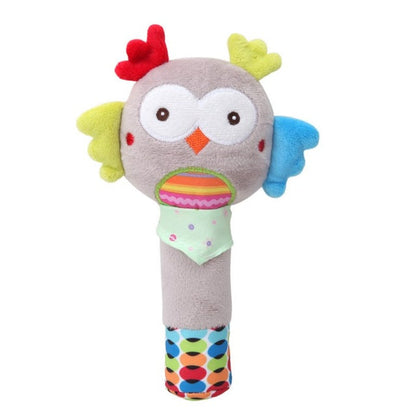 Baby Soft Plush Hand Rattle Multi L