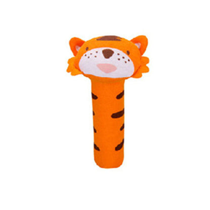 Baby Soft Plush Hand Rattle Multi E