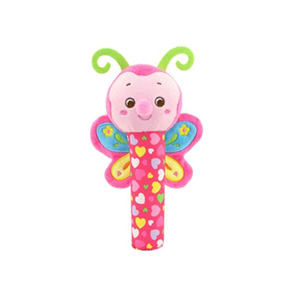 Baby Soft Plush Hand Rattle Multi K