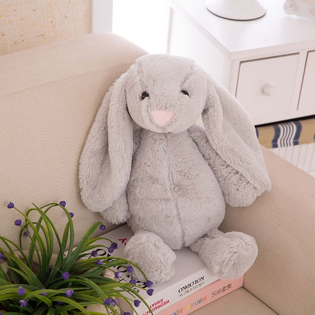 Bobbie The Bunny Plush Stuffed Toy - 30cm gray