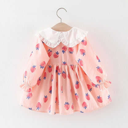 Baby Girl Strawberry Dress & Handbag (Age 12m-3yrs)