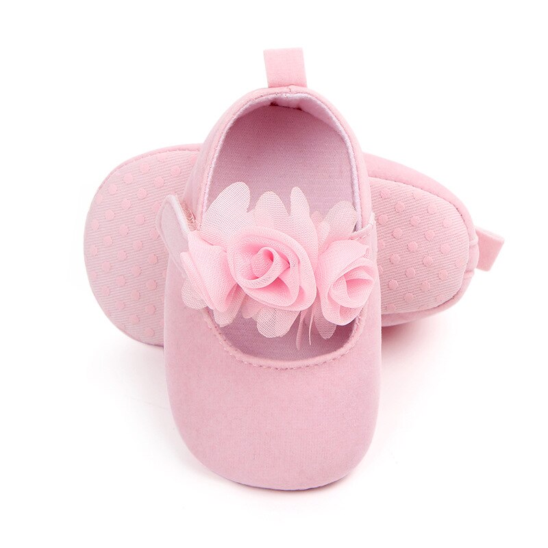 Baby Girls Floral Shoes (Age Newborn - 18m)