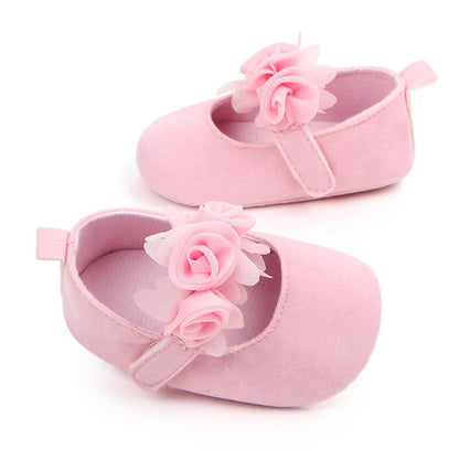 Baby Girls Floral Shoes (Age Newborn - 18m)