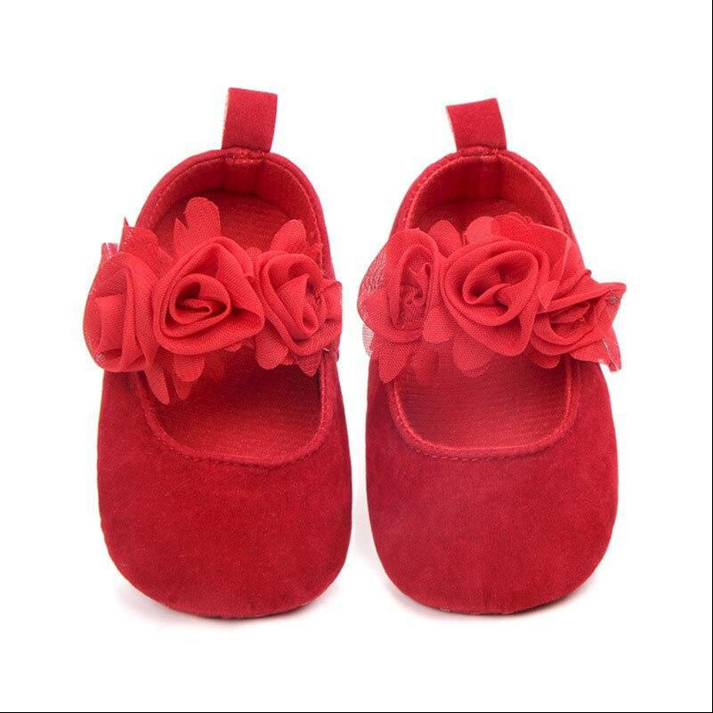 Baby Girls Floral Shoes (Age Newborn - 18m)