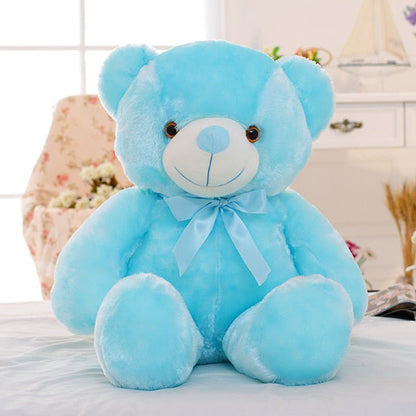 Light LED Plush Teddy Bear - 50cm 50cm Blue