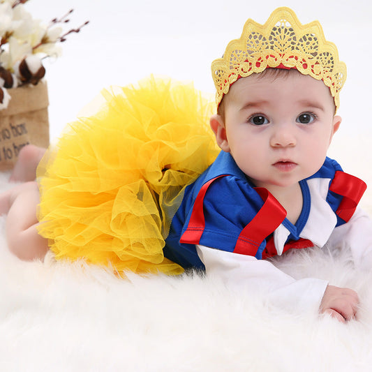 Baby Girls Snow White Bodysuit & Tutu Skirt Set (Age 3-24M)