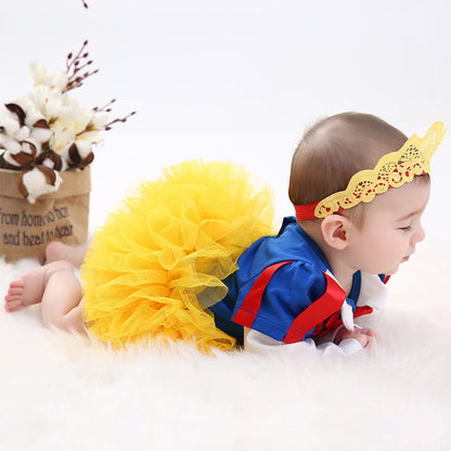 Baby Girls Snow White Bodysuit & Tutu Skirt Set (Age 3-24M)