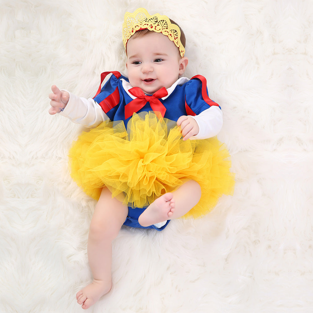 Baby Girls Snow White Bodysuit & Tutu Skirt Set (Age 3-24M)