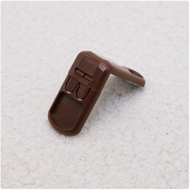 2 Piece - Child Proofing Safety Cupboard Lock Brown