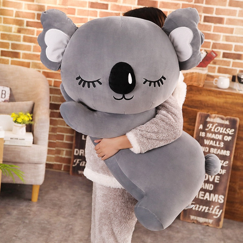 Large Plush Sleeping Koala Stuffed Pillow Toy 35 - 75cm