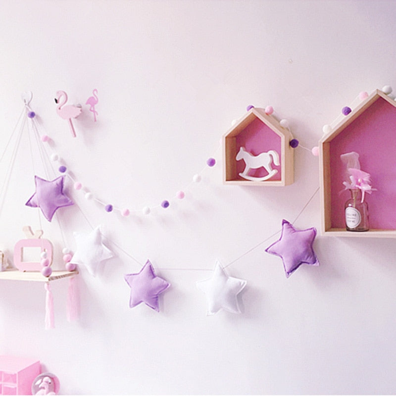 Hanging Star Nursery Decoration - 150cm