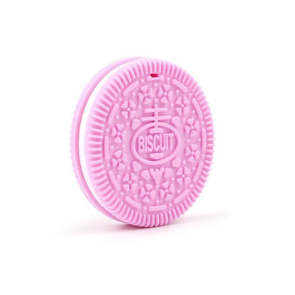 Baby Food Grade Silicone Animal Teething Toy Pink Oreo