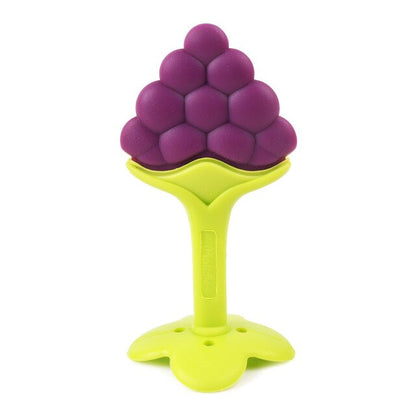 Baby Food Grade Silicone Animal Teething Toy Purple Grapes