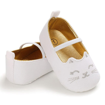 Baby Cartoon Shoes (Age Newborn - 18m) White