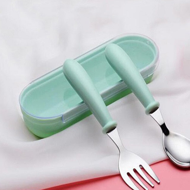 Baby Feeding Utensils Green Type 1