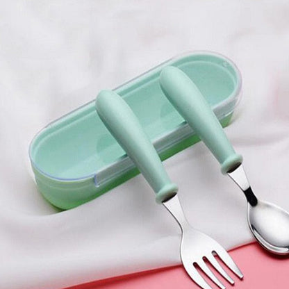 Baby Feeding Utensils Green Type 1