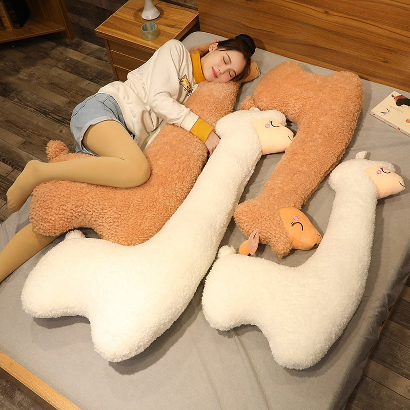 Large Plush Lama Stuffed Pillow Toy 75 - 130cm